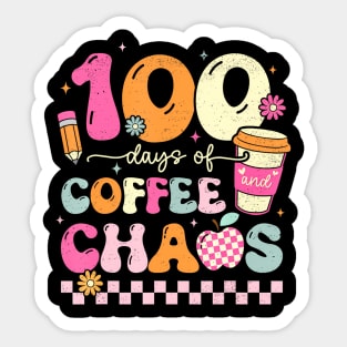 100 Days Of School Coffee Lover 100Th Day Of School Teacher Sticker